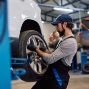 A mechanic works on a car tire. What is working capital?